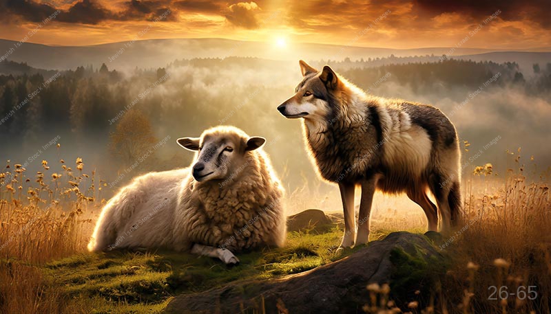 פתגמי חז״ל – 17621 – וגר זאב עם כבש